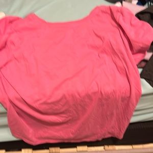 Pink short sleeve shirt